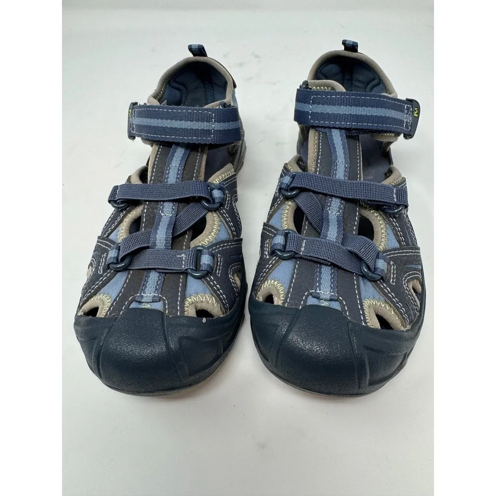 Merrell Hydro Hiker Kids Navy‎ Blue Grey Water Sandals Shoes Size 3W Big Kid